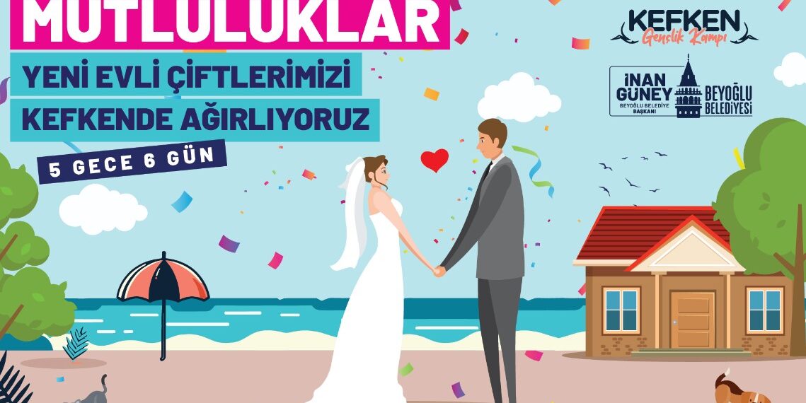 Beyoğlu Belediyesi’nden Kefken’de balayı hediyesi